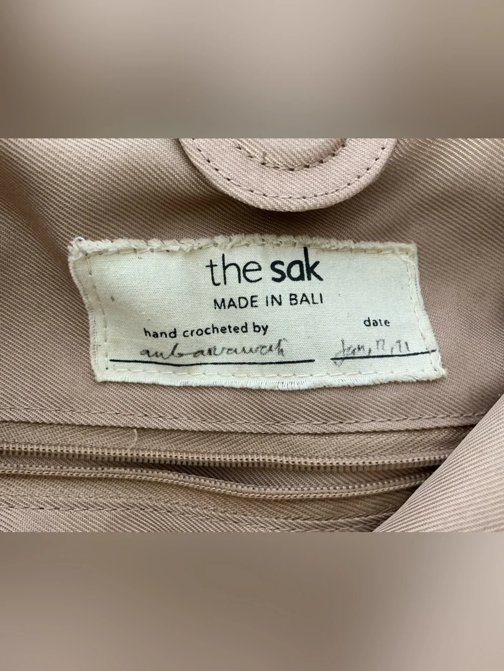 The Sak Limited Edition Back To Bali 120 Crotchet ShoulderBag - Black/Cream/Pink